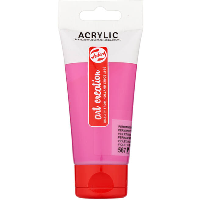 Acrylverf Talens Art Creation 567 permanentroodviolet tube à 75ml