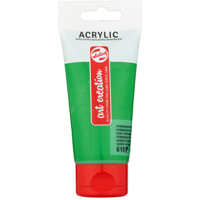 Acrylverf Talens Art Creation 618 permanentgroen licht tube à 75ml