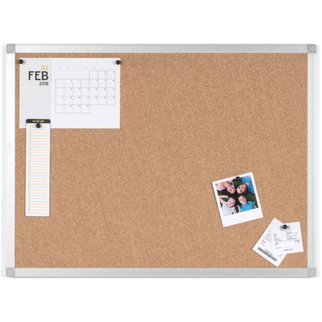 Prikbord Quantore 60x45cm kurk