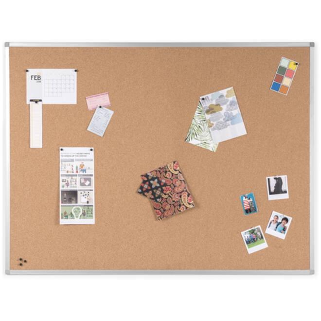 Prikbord Quantore 120x90cm kurk