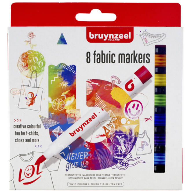 Viltstift Bruynzeel textiel assorti