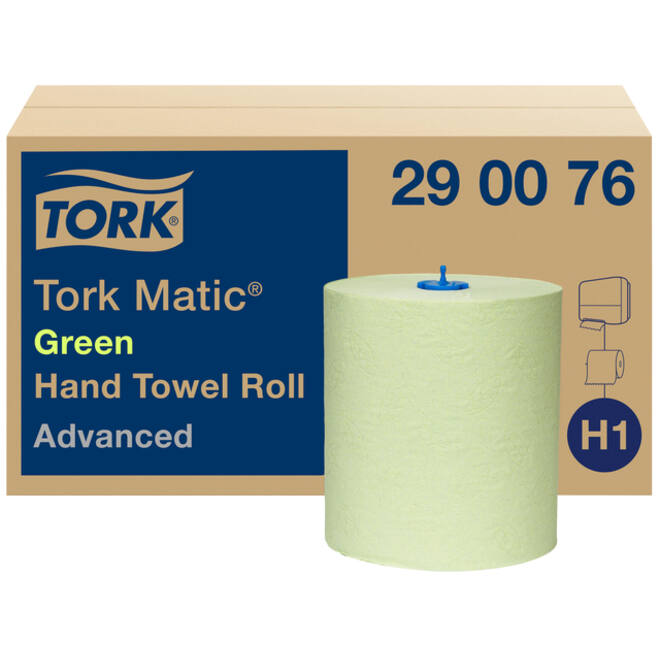 Handdoekrol Tork Matic H1 Advanced 2-laags 150m groen 290076