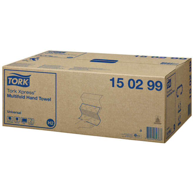 Handdoek Tork Xpress Basis H2 multifold universal 2-laags wit 150299