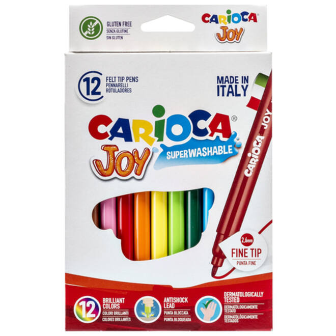 Viltstift Carioca Joy assorti set à 12 stuks