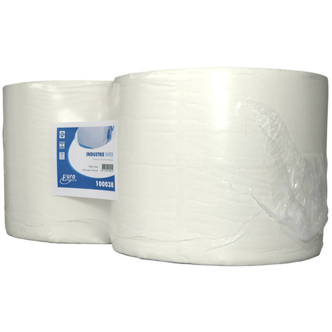 Poetspapier Euro Products M1-V1 2l 380m 1000vel wit 100038