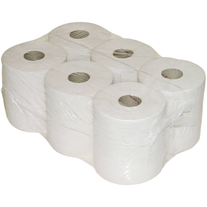 Toiletpapier Euro Products Q5 mini jumbo 2l 180m wit 240018