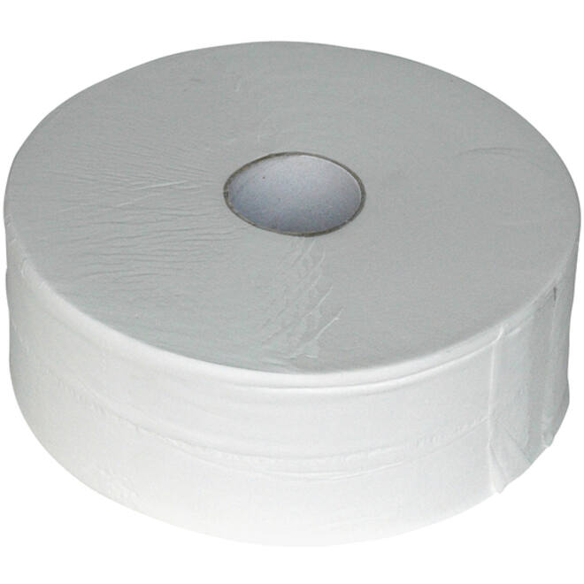 Toiletpapier Euro Products P4 maxi jumbo 2l recycled 380m wit 240238