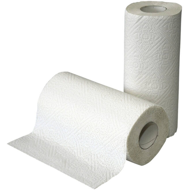 Keukenrol 2laags 50vel wit