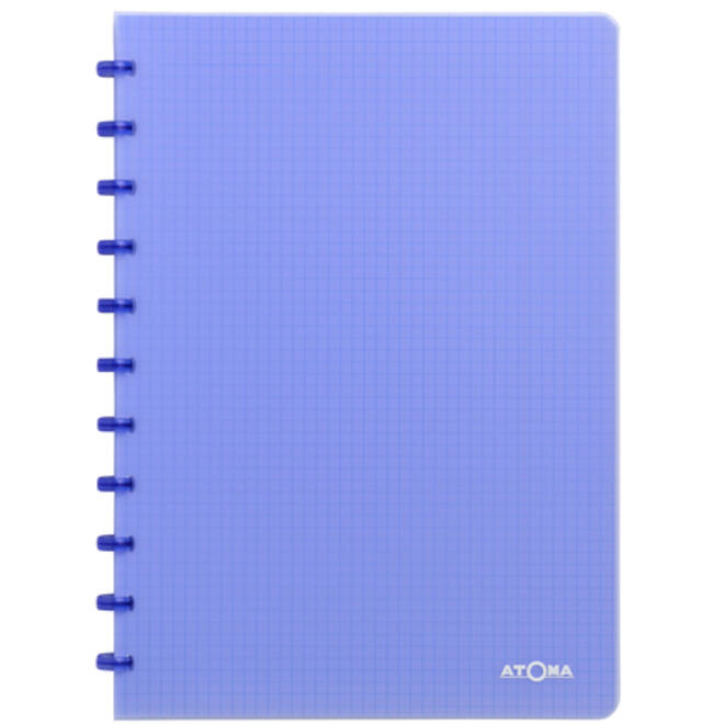 Schrift Atoma A4 ruit 5x5mm 144blz 90gr PP transparant assorti