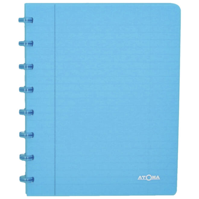 Schrift Atoma A5 ruit 4x8mm 144blz 90gr PP transparant assorti