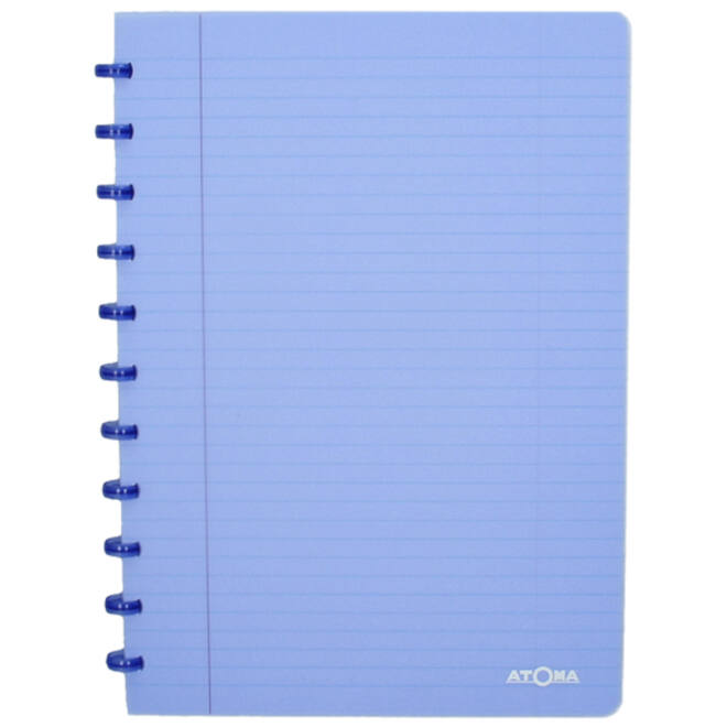 Schrift Atoma A4 ruit 4x8mm 144blz 90gr PP transparant assorti