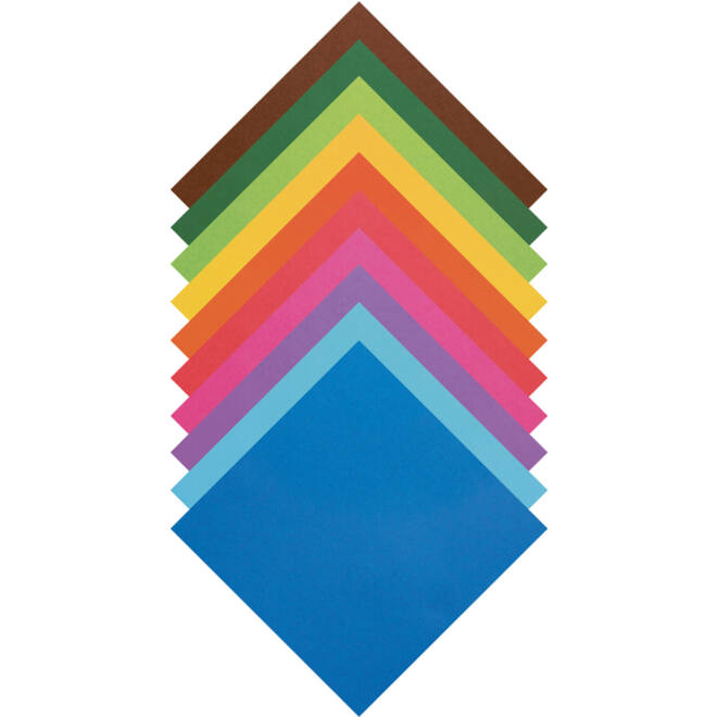 Origami papier Folia 70gr 20x20cm 100 vel assorti kleuren