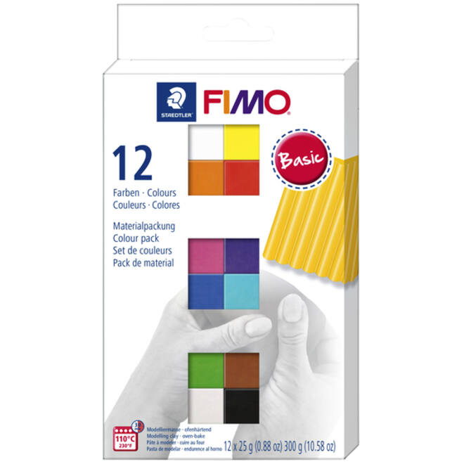 Klei Fimo soft colour pak à 12 basis kleuren