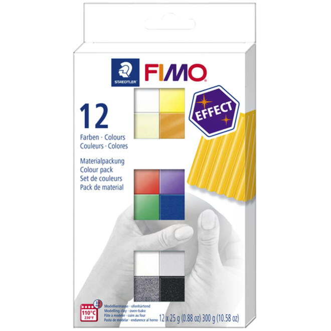 Klei Fimo effect colour pak à 12 basis kleuren