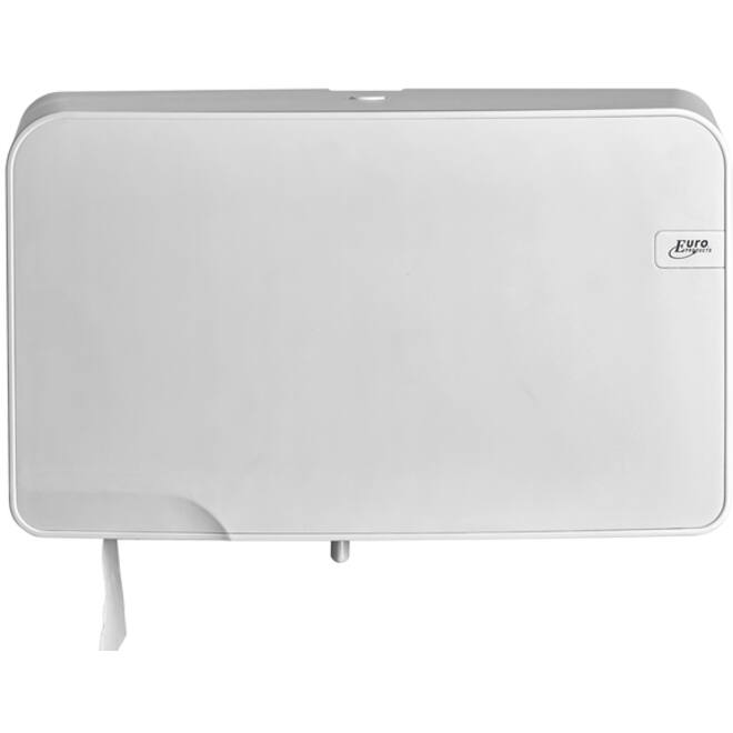 Toiletpapierdispenser QuartzLine Q5 mini jumbo duo wit 441007