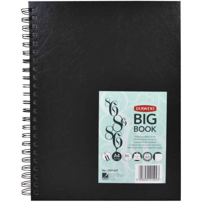Schetsboek Derwent Big Book A4 harde kaft