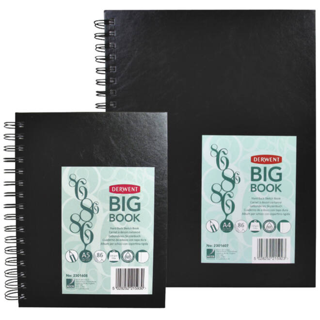 Schetsboek Derwent BIG BOOk A5 harde kaft
