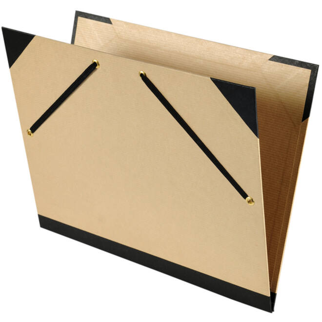 Tekenmap Canson 52x72cm kraft sluiting met elastieken