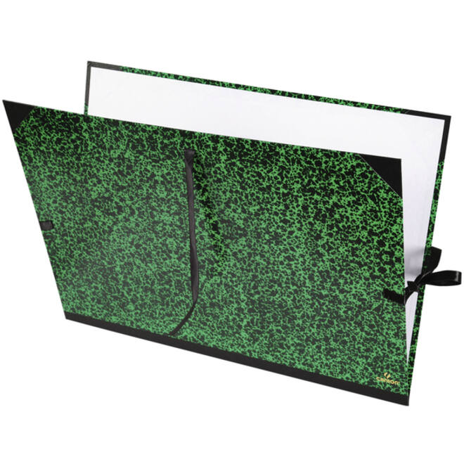 Tekenmap Canson 61x81cm kleur groen annonay sluiting met linten