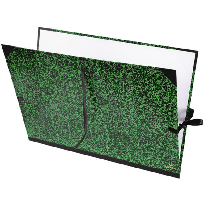 Tekenmap Canson 78x115cm kleur groen annonay sluiting met linten