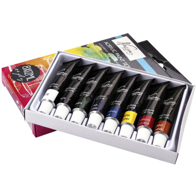 Acrylverf Nassau Art set met 8 kleuren