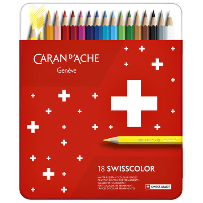 Kleurpotloden Caran d'Ache Swisscolor 18stuks ass
