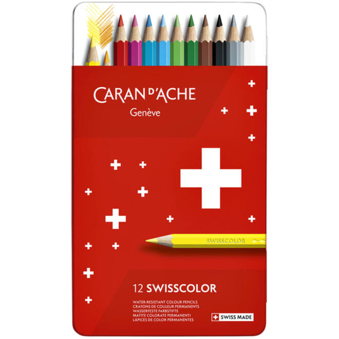 Kleurpotloden Caran d'Ache Swisscolor 12stuks ass