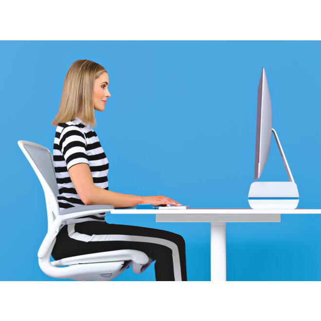 Monitorstandaard Leitz WOW Ergo verstelbaar blauw