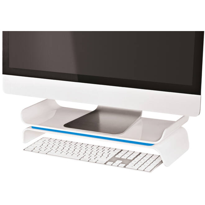 Monitorstandaard Leitz WOW Ergo verstelbaar blauw