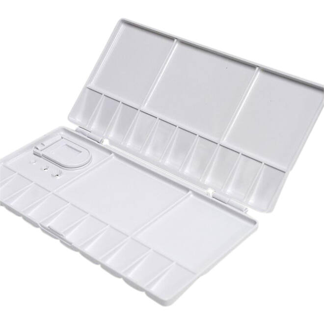 Palet Conda uitklapbaar 10x20/20x20cm plastic met duimgat wit
