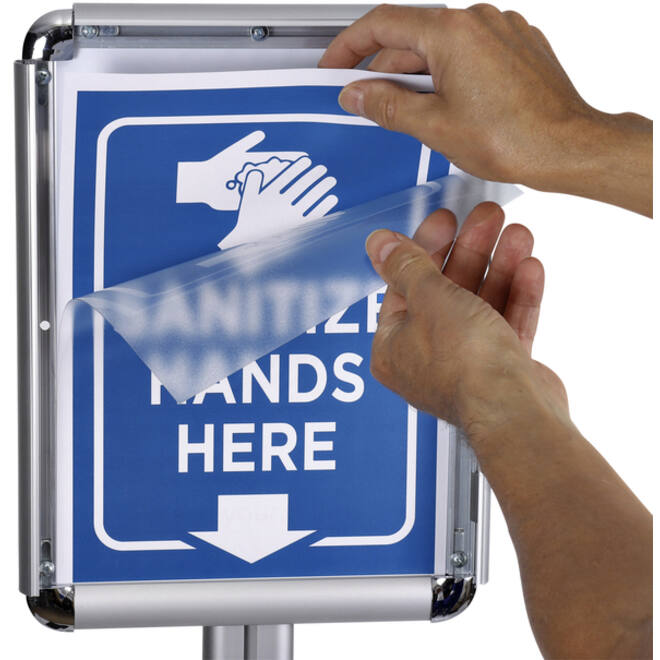 Handhygiëne infostand OPUS 2