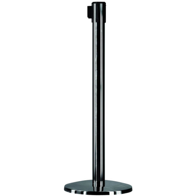 Afzetpaal OPUS 2 met lint 2500mm zwart