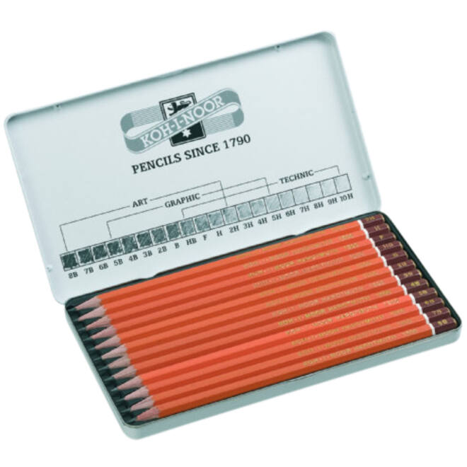 Potloodstift Koh-I-Noor 1502 Artset 8B-2H