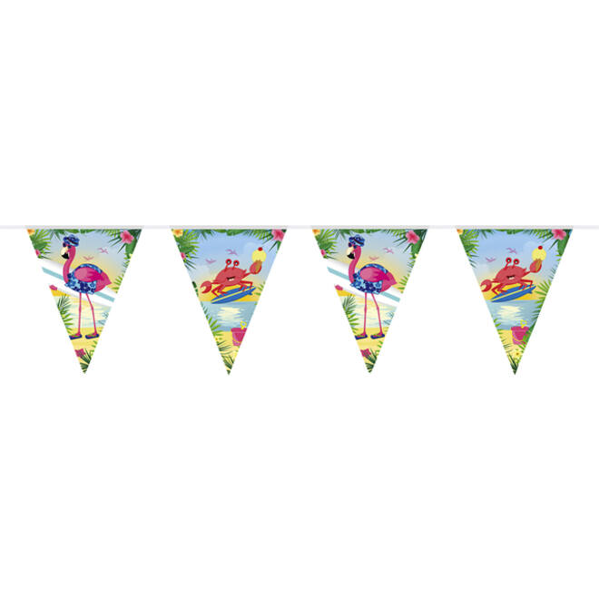 Vlaggenlijn flamingo 10 meter