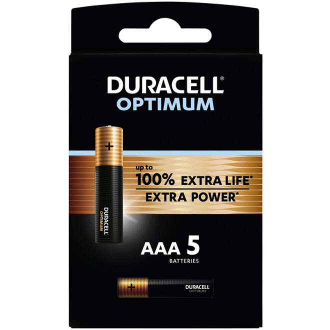 Batterij Duracell Optimum 100% 5xAAA