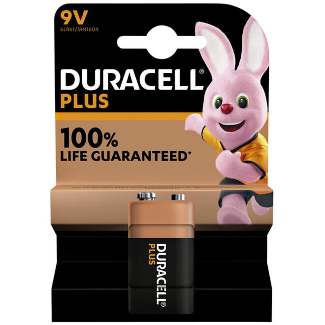 Batterij Duracell Plus 1x9Volt