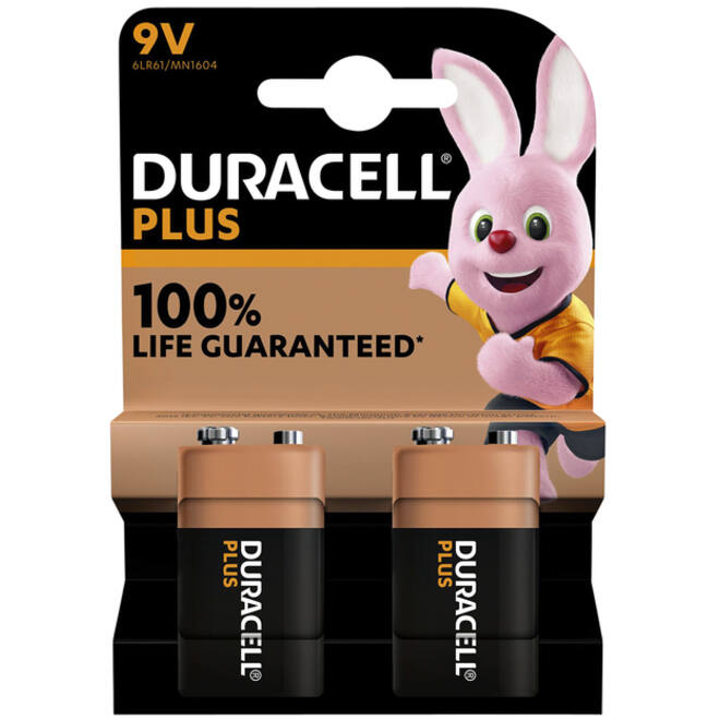 Batterij Duracell Plus 2x9Volt