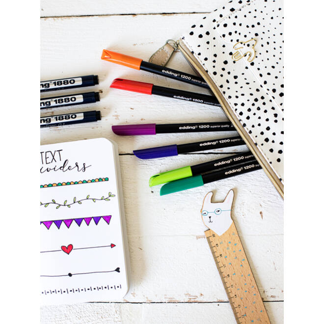 Fineliner edding 1200 fijn assorti blik à 20 stuks