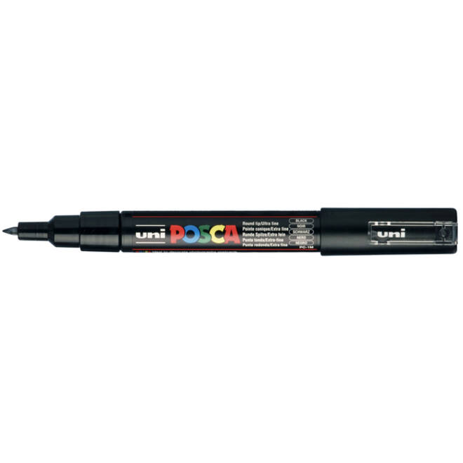 Verfstift Posca PC1MC extra fijn zwart
