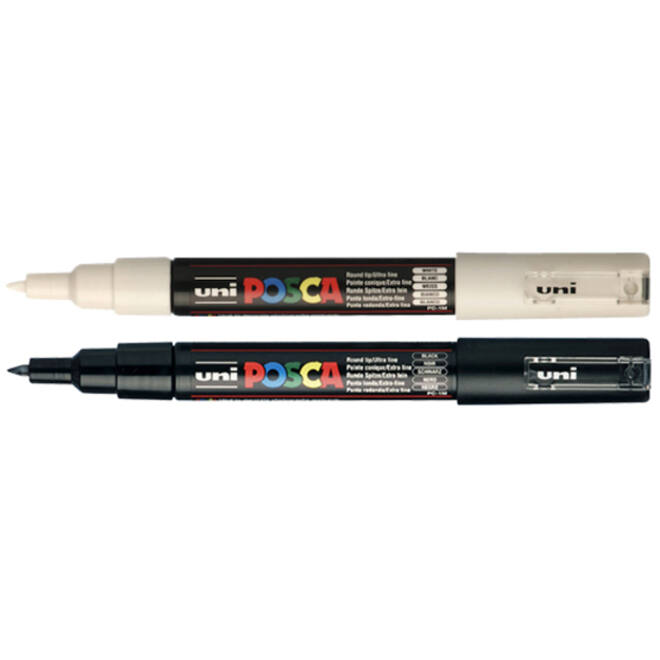 Verfstift Posca PC1MC extra fijn zwart
