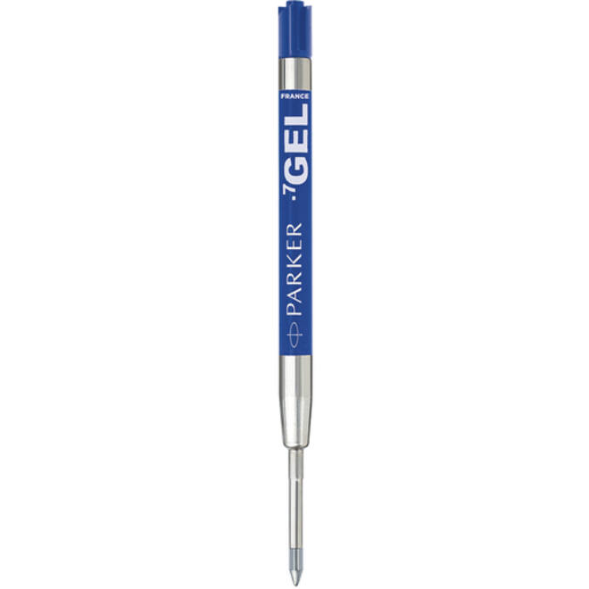 Gelschrijvervulling Parker Quink medium blauw blister à 2 stuks