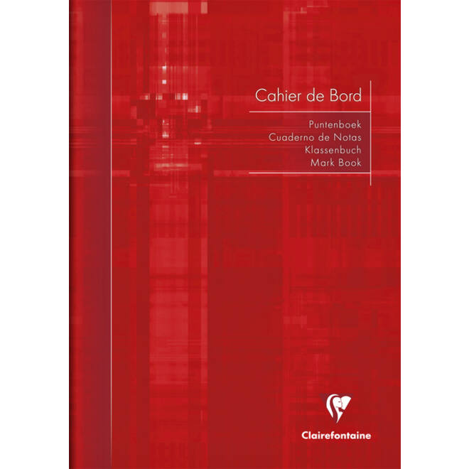 Puntenboek leraren Clairefontaine A4 72 pagina's 110gr meertalig assorti