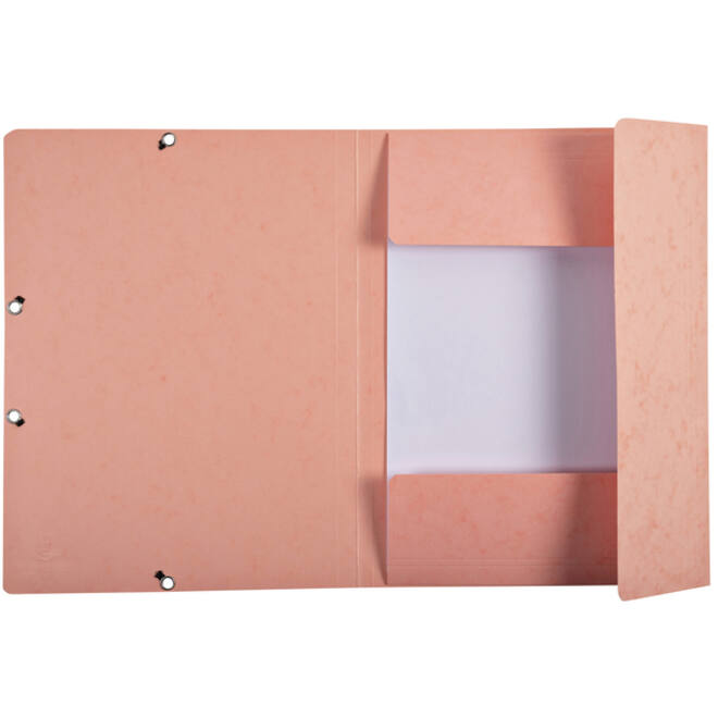 Elastomap Exacompta Aquarel A4 3 kleppen 400gr glanskarton roze