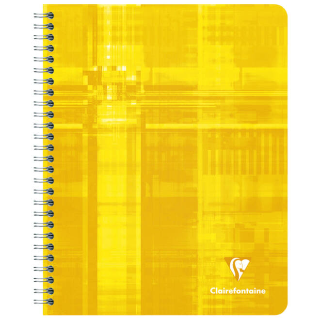 Schrift Clairefontaine A5+ ruit 5x5mm 120 pagina's 90gr assorti