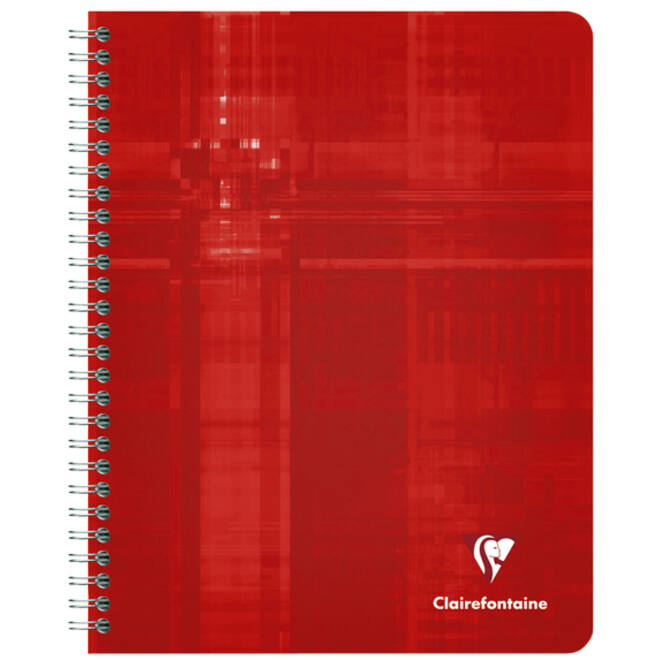 Schrift Clairefontaine A5+ ruit 5x5mm 120 pagina's 90gr assorti