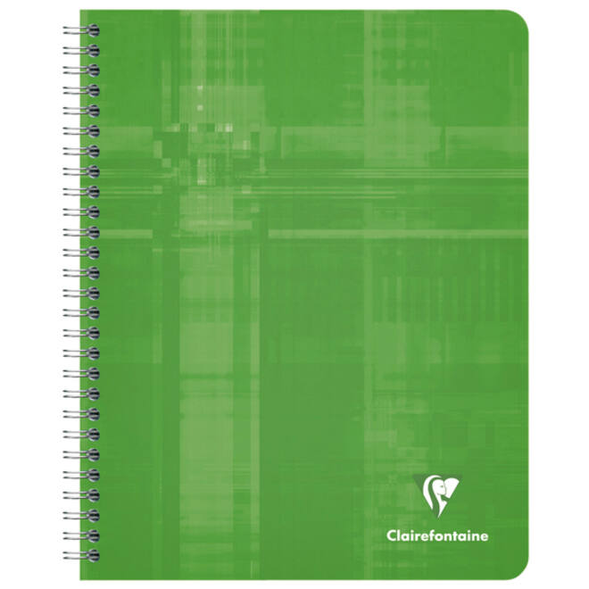 Schrift Clairefontaine A5+ ruit 5x5mm 120 pagina's 90gr assorti