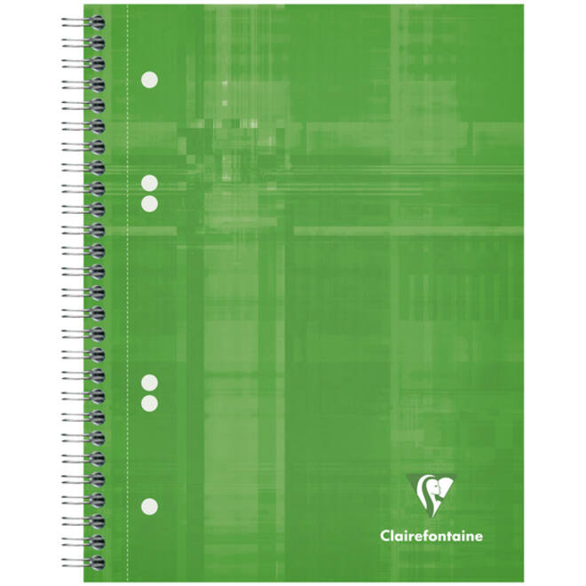Collegeblok Clairefontaine Studium A5+ ruit 5x5mm 6-gaats 80 pagina's assorti