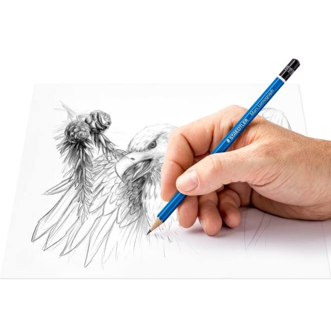 Potlodenset Staedtler Design Journey Lumograph met gratis gum en puntenslijper