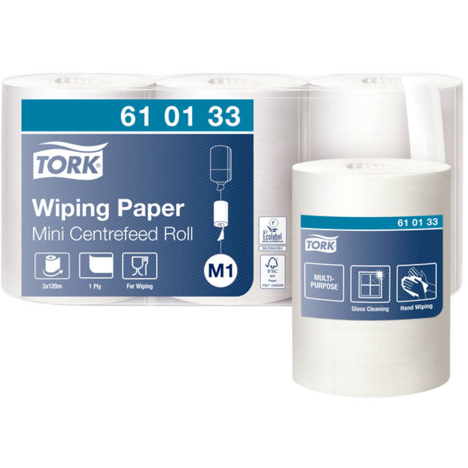 Poetspapier Tork Centerfeed M1 120mtr wit 610133