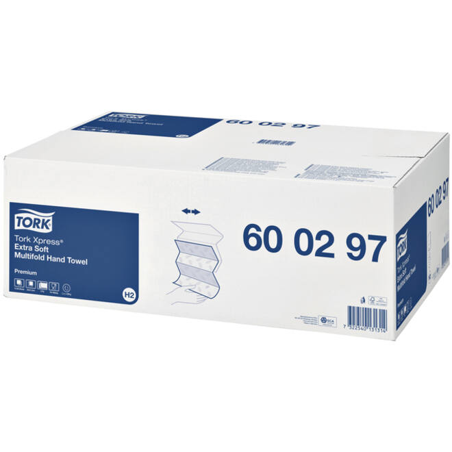 Vouwhanddoek Tork Express Multifold H2 Premium 2-laags 100st wit 600297
